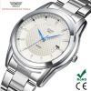 wholesale high quality white dial blue Roman numerals hand personalized quartz movement wrist watches 