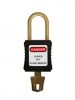 Histay electrical safety padlock lockout locks with brass shackle and nylon body master keyed