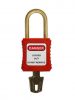 Histay electrical safety padlock lockout locks with brass shackle and nylon body master keyed