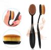 10pcs oval brush set, oval makeup brush set, tooth brush makeup brush set