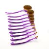 Newest Arrival High End Purple Electroplating Oval Makeup Brush Cream Cosmetic Toothbrush Shaped Foundation Powder Brush