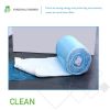 Environmental formaldehyde-free white glass wool blanket for heating insulation