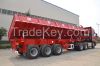 3 axles side rolling dumping truck semi trailer