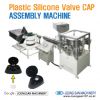 Plastic silicone valve cap assembly machine