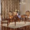 Solid rubber wood dining room chairs banquet chair