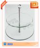 double-deck glass food holder