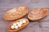 Olive Wood Set of 3 Oval Dishes bowls (stackable), serving nuts, olives, sweets