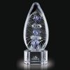 Crystal Starfish Shape Craft Color Hand Blown Glass Trophy