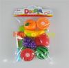 Kitchen Play Set Plastic Fruit Cutting Toys For Kids