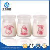 Hot selling 100ml round clear glass pudding bottle