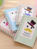 Thick  Notebook Spiral 100 paper Small Notepad mini portable Korea Business Creative diary