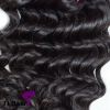 T1 Hair Mixed Length 3pcs Grade 7A Unprocessed Virgin Brazilian Deep Wave Hair Weft Human Hair Weave Natural Black #1B