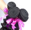 T1 Hair Mixed Length 3pcs Grade 7A Unprocessed Virgin Brazilian Deep Wave Hair Weft Human Hair Weave Natural Black #1B