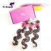 T1 Hair Natural Beauty Brazilian Body Wave Virgin Human Hair Extensions Natural Black Can be dyed and Bleached