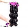 T1 Hair Best Qaulity Grade 7A Brazilian Virgin Human Hair Extensions Brazilian Loose Wave 3 Bundles 300 Grams Unprocessed Natural Color Extensions