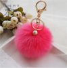  New 8CM Beauty Pompom Ball Key Chain Ring Charm Handbag-21