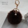  New 8CM Beauty Pompom Ball Key Chain Ring Charm Handbag-21