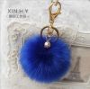  New 8CM Beauty Pompom Ball Key Chain Ring Charm Handbag-21