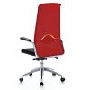 Mesh/Fabric upholstered Top grade metal structure office chair with Metal tube armrest