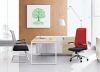 Mesh/Fabric upholstered Top grade metal structure office chair with Metal tube armrest