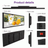 Long bar Advertising Stretched Strip Wide Lcd Panel Sign Display for Supermarket Shelf Subway Digital Signage Advertising Screen