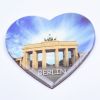 heart shape crystal epoxy fridge magnet for refrigerator