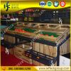 High capacity wooden fruit and vegetable display stand