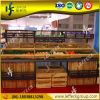 High capacity wooden fruit and vegetable display stand