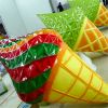 Visual Display Large Fiberglass Ice-cream Cone