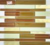 3D mosaic glass tile Wood Grain for home interior decoration