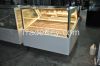 Square glass ice cream display showcase