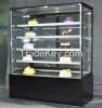 Square glass cake display cabinet