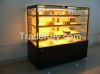 Square glass cake display cabinet