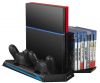 Multifunctional charge station stand for PS4 console