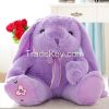 wholesale good quality long ears rabbit stuffed plush bunny toy