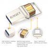 EAGET CU10 Type-C 3.1+ USB 3.0 OTG High Speed Flash Drive 16G/32G/64G