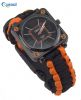 Paracord Survival gear Watch Square Watches with fire starter