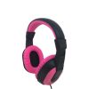 best price wholesale price pink color cute cool wired headphone for girl