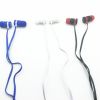 world wide popular flat cable stereo earphone with silicone ear muff