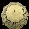 Handmade Western Style Lace Sun Umbrella  Light Yellow