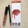 KYLIE JENNER LIP KIT Kylie Matte Liquid Lipstick &amp; Lip Liner Kylie lip Velvetine in Red Velvet Makeup 1set=1lipstick+1lipliner