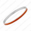 Skinny 5mm orange enamel bangle