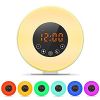 2017 New wake up light alarm clock with FM radio 