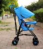 Portable folding umbrella children's strollers with sunroof