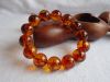 Amber bracelet, color is &quot;tea with sparkle bubbles inside&quot;