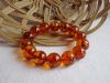 Amber bracelet, color is &quot;tea with sparkle bubbles inside&quot;