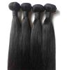  Brazilian hair weaving 100%human hair extensions Natural black unprocessed 100g 