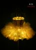 2016 New arrive Short Sleeve Long Dress Skirt LED Fiber Optic Girls Party Dress