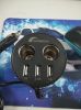 2 way Multi Socket Auto Car Cigarette Lighter Splitter  3 Ports USB Plug Adapter Charger