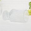 Best selling wholesale glass candle jars stemmed candle holder for home lighting decor